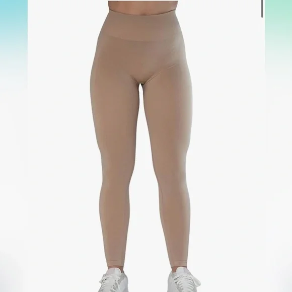 AUROLA Workout Leggings Seamless Scrunch Tights Tummy Control Gym Fitness NWOT. - Picture 4 of 12